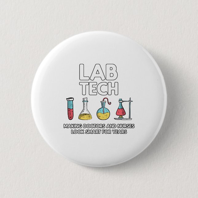 Badge Rond 5 Cm Laboratoire des technologies de laboratoire (Devant)