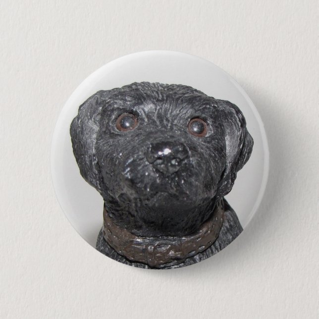 Badge Rond 5 Cm Laboratoire noir très Cool (Devant)