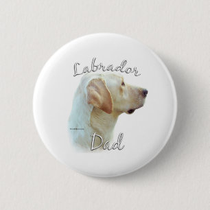 Badge Rond 5 Cm Labrador Retriever (jaune) Papa 2