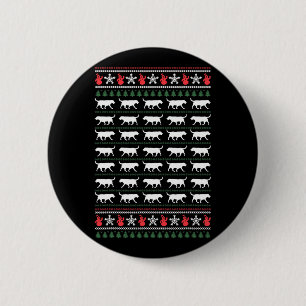 Badge Rond 5 Cm Labrador Retriever Joyeux Noël Laide Sweat Do