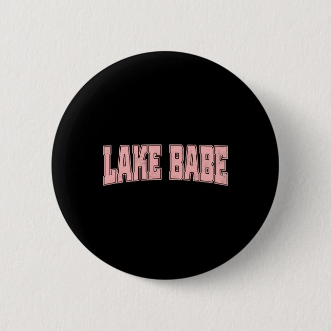 Badge Rond 5 Cm Lac Babe Life Vacances d'été Plage  (Devant)