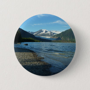 Badge Rond 5 Cm Lac Mendenhall à Juneau Alaska