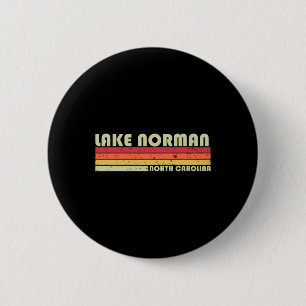 Badge Rond 5 Cm Lac Norman Caroline du Nord Pêche drôle Camping S