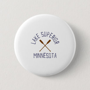 Badge Rond 5 Cm Lac Supérieur Minnesota Outdoors Vintage 