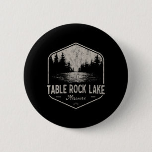 Badge Rond 5 Cm Lac Table Rock Missouri Plein air Vintage