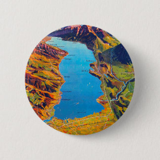 Badge Rond 5 Cm Lac vintage de Thun Suisse Voyage