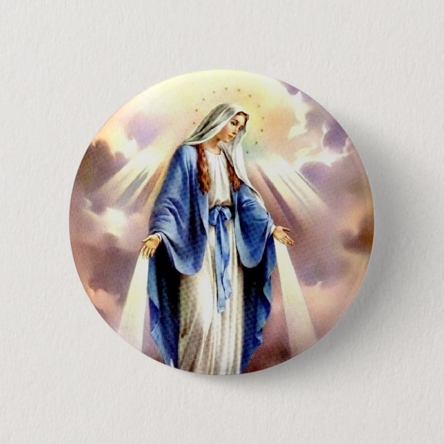 Badge Rond 5 Cm L'acceptation de Mary (Devant)