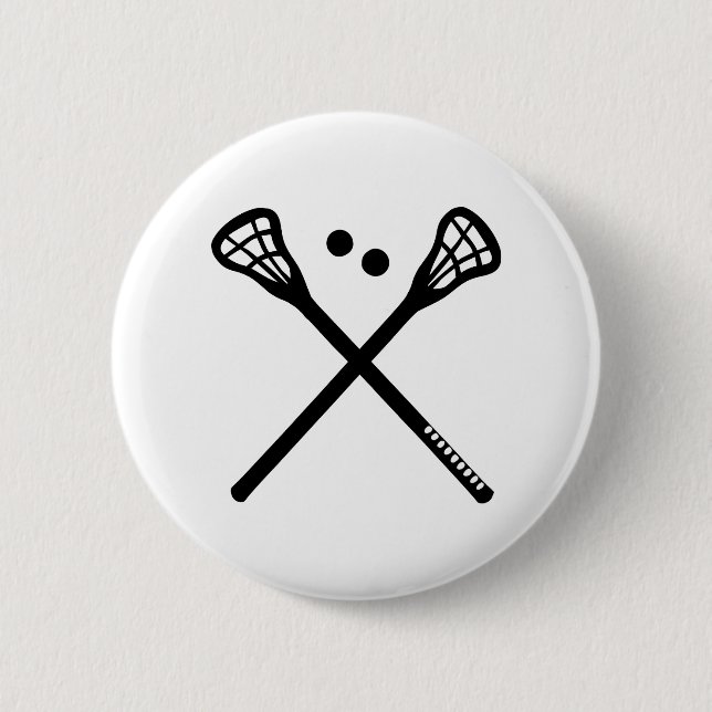 Badge Rond 5 Cm Lacrosse (Devant)