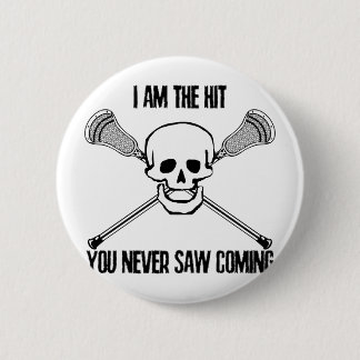 Badge Rond 5 Cm Lacrosse je suis le coup