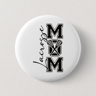 Badge Rond 5 Cm Lacrosse Maman Chemise Cute Lacrosse Conception Po