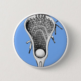 Badge Rond 5 Cm Lacrosse Team Gifts