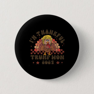 Badge Rond 5 Cm L'action de grâces Trump rend l'action de grâces e