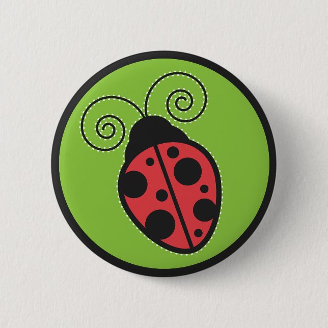 Badge Rond 5 Cm Lady Bug (Devant)