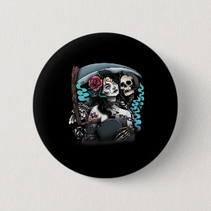Badge Rond 5 Cm Lady Muerte Tattoo La Muerte Tattoo Lady Tattoo Ta