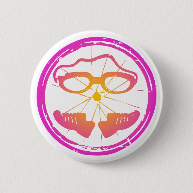 Badge Rond 5 Cm Lady Triathlon (Devant)