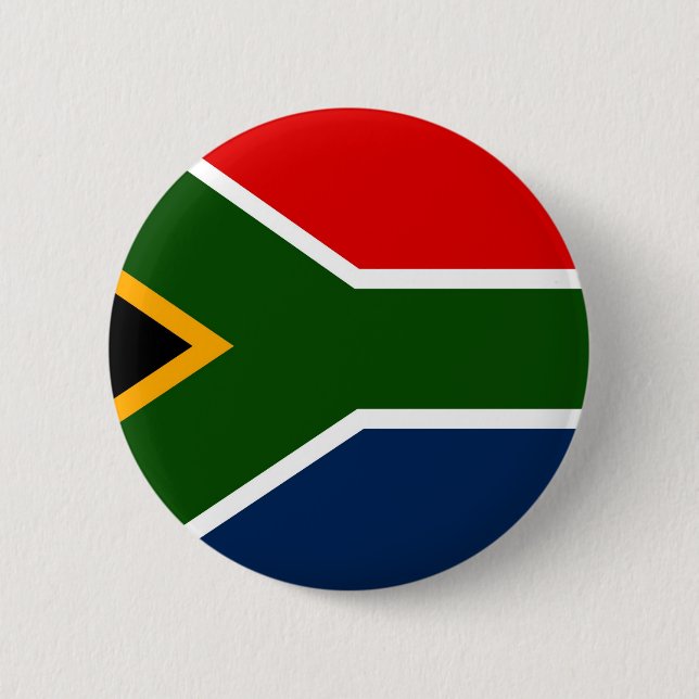 Badge Rond 5 Cm L'Afrique du Sud (Devant)