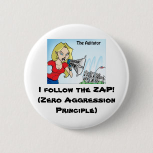 Badge Rond 5 Cm L'agitateur VLAN autour du Pin