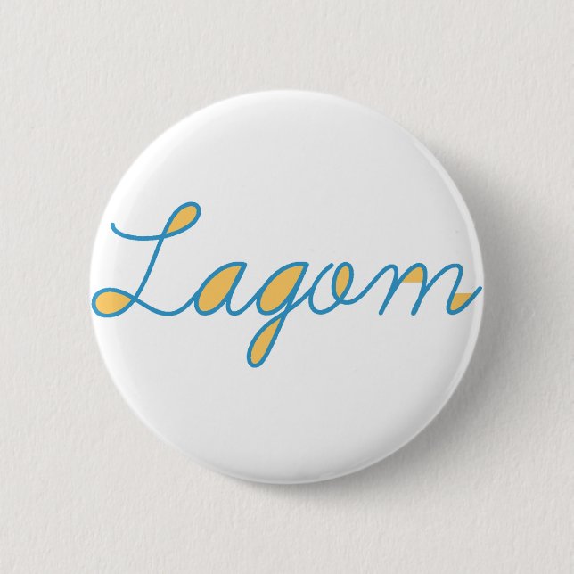 Badge Rond 5 Cm Lagom (Devant)