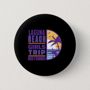 Badge Rond 5 Cm Laguna Californie Ca Plage Filles Voyage Vacances 