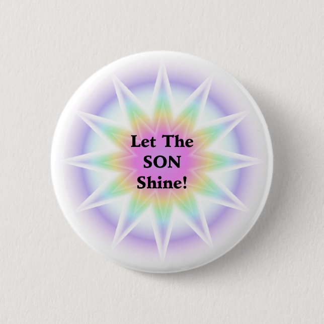 Badge Rond 5 Cm Laisser Briller Le Fils (Devant)