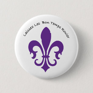 Badge Rond 5 Cm Laissez les bons temps rouler