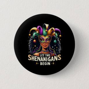 Badge Rond 5 Cm Laissez les femmes et les filles commencer les she