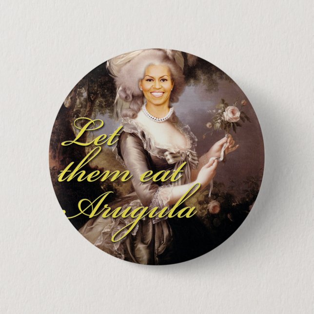 Badge Rond 5 Cm Laissez-les manger l'arugula (Devant)