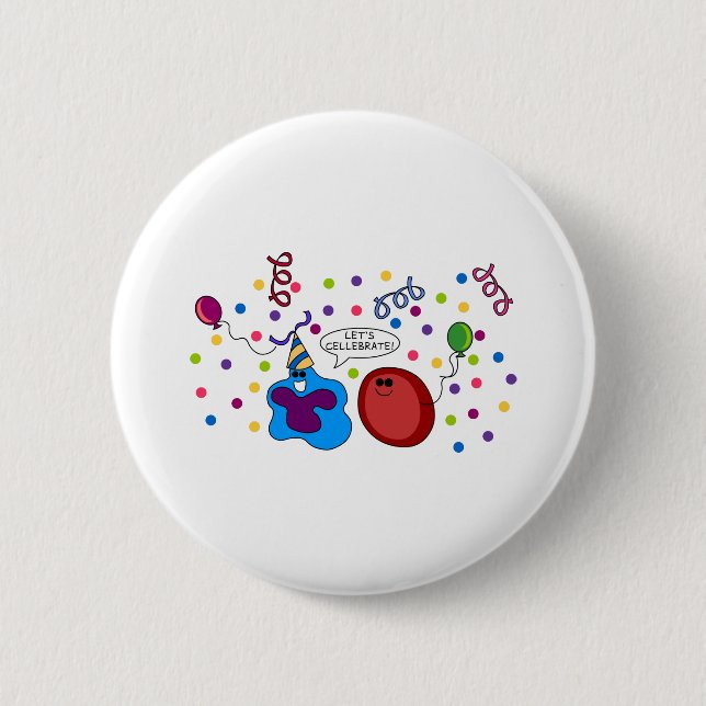 Badge Rond 5 Cm Laissez-nous Cellebrate (Devant)