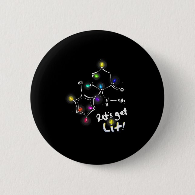 Badge Rond 5 Cm Laissons la kétamine de Noël (Devant)