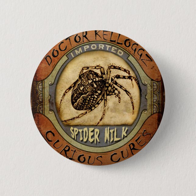 Badge Rond 5 Cm Lait d'araignée (Devant)