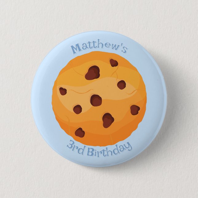 Badge Rond 5 Cm Lait et cookies (Devant)