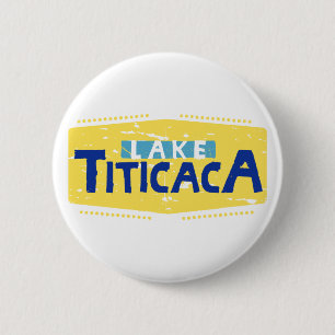 Badge Rond 5 Cm Lake Titicaca.