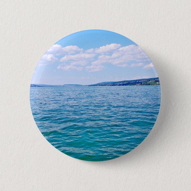 Badge Rond 5 Cm Lake Zurich (Devant)