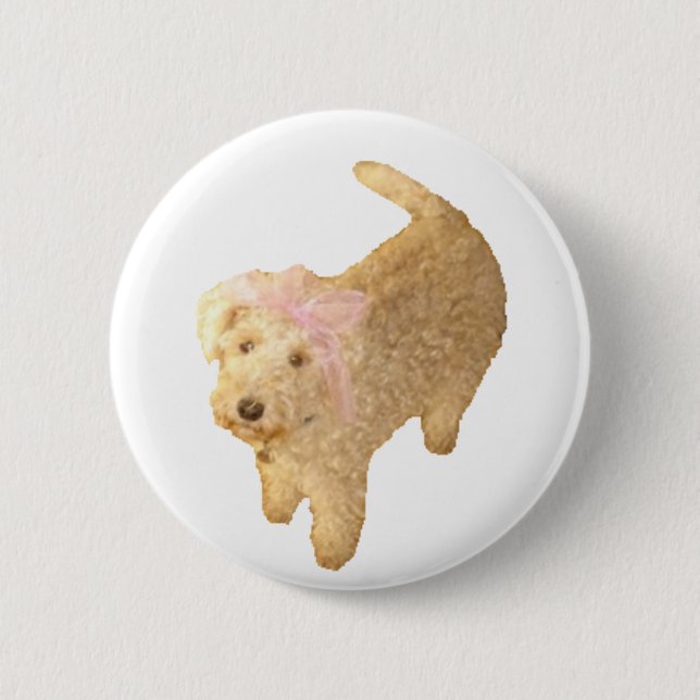 Badge Rond 5 Cm Lakeland Terrier (Devant)