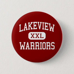Badge Rond 5 Cm Lakeview - guerriers - milieu - Rossville la