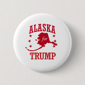 BADGE ROND 5 CM L'ALASKA POUR DONALD TRUMP