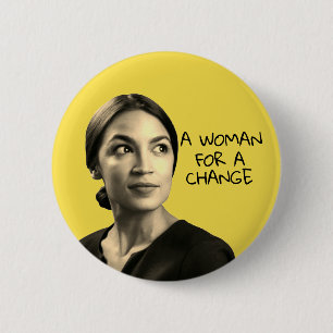 Badge Rond 5 Cm L'Alexandrie Ocasio Cortez