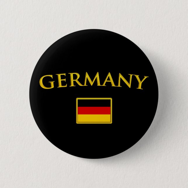 Badge Rond 5 Cm L'Allemagne d'or (Devant)