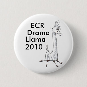 Badge Rond 5 Cm Lama 2010 de drame de caisse enregistreuse