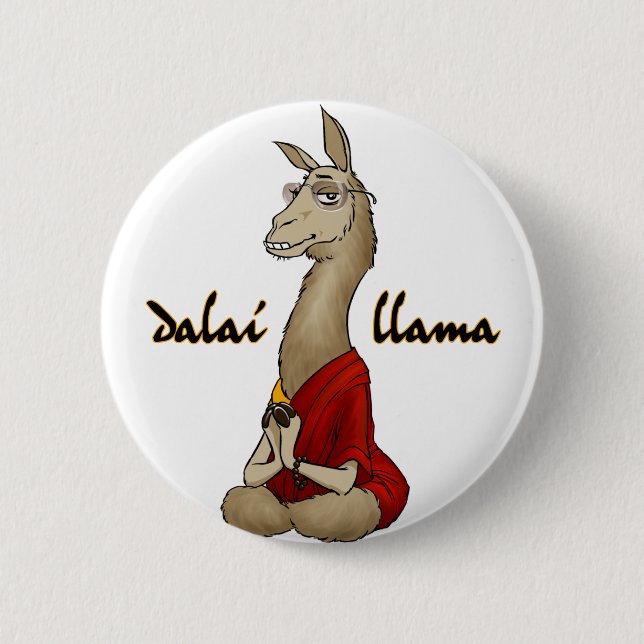 Badge Rond 5 Cm Lama de Dalai (Devant)