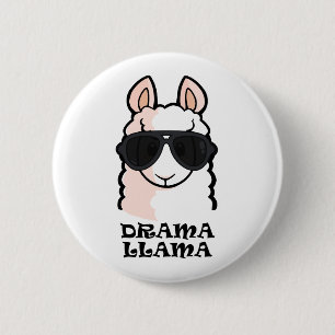 Badge Rond 5 Cm Lama de drame
