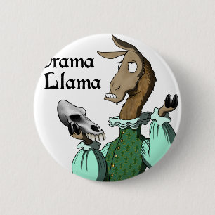 Badge Rond 5 Cm Lama de drame