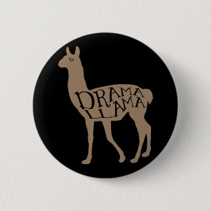 Badge Rond 5 Cm Lama de drame