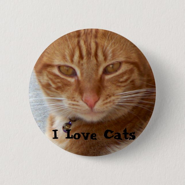 Badge Rond 5 Cm L'Amant du chat_ (Devant)