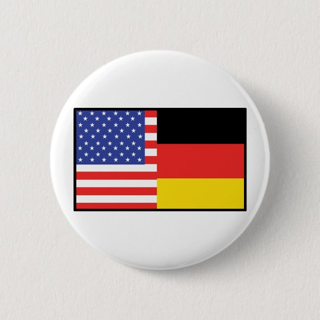 Badge Rond 5 Cm L'Amérique Allemagne (Devant)