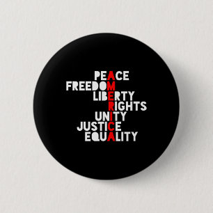 Badge Rond 5 Cm L'Amérique anti-Trump signifie