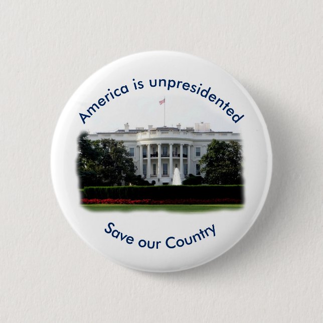 Badge Rond 5 Cm L'Amérique est anti bouton d'atout d'Unpresidented (Devant)