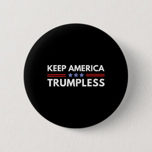 Badge Rond 5 Cm L'Amérique Trump Funny Anti Trump 2024 Pro Democr
