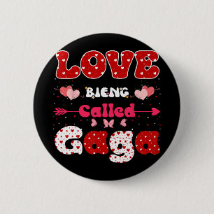 Badge Rond 5 Cm L'amour appelé Gaga Fête des mères amusantes pour 