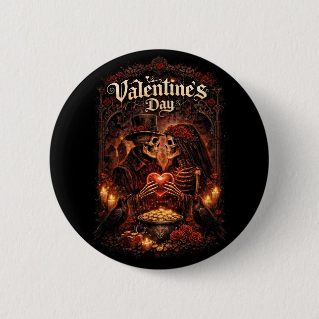 Badge Rond 5 Cm L'amour au-delà de la tombe (Devant)
